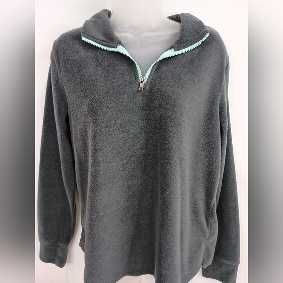 2/$30 Gray MAURICES Half-Zip Women's Fleece Pullover (#1,304) - Picture 1 of 7